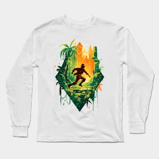 Dodging Traps at an Ancient Site - Indy Long Sleeve T-Shirt